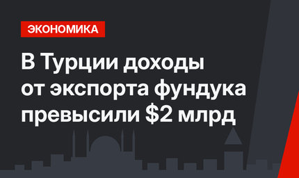 В Турции доходы от экспорта фундука превысили $2 млрд