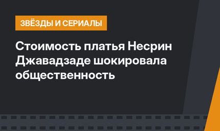Стоимость платья Несрин Джавадзаде шокировала общественность