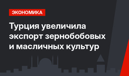 Турция увеличила экспорт зернобобовых и масличных культур
