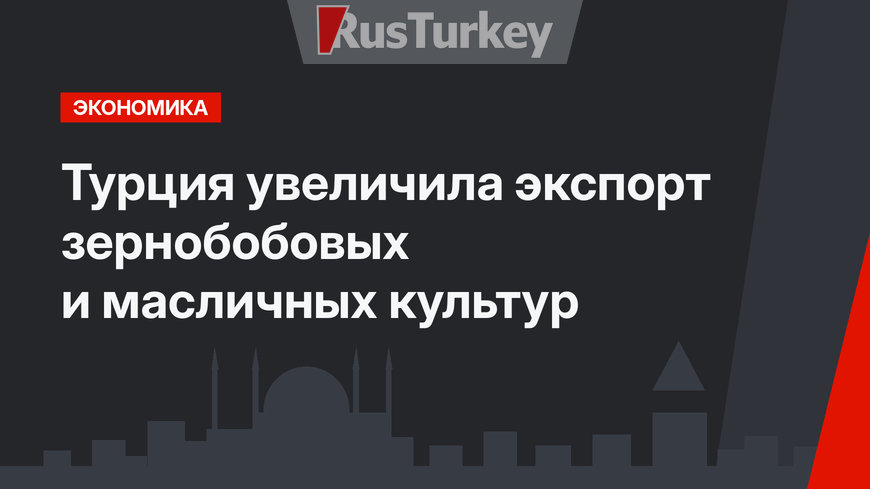 Турция увеличила экспорт зернобобовых и масличных культур