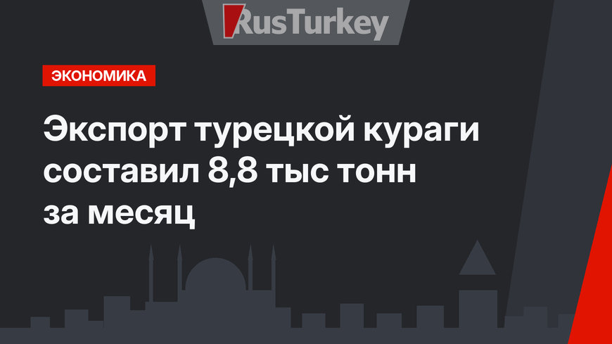 Экспорт турецкой кураги составил 8,8 тыс тонн за месяц