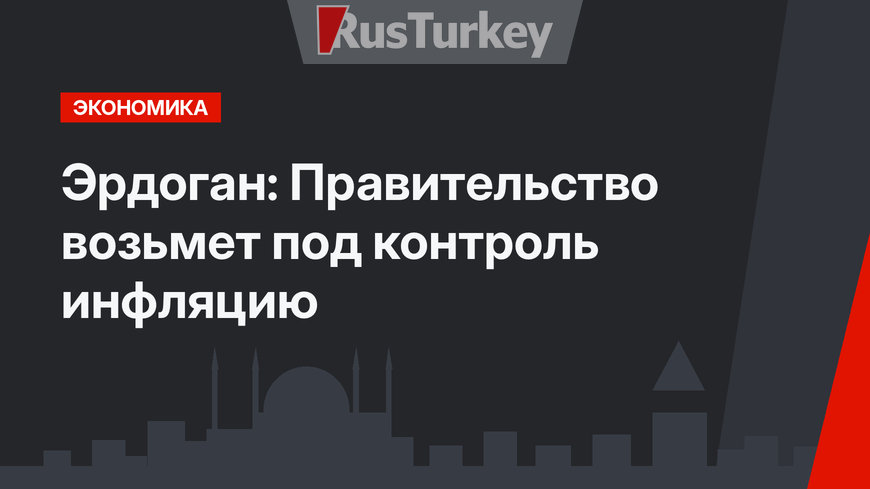 Эрдоган: Правительство возьмет под контроль инфляцию