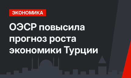 ОЭСР повысила прогноз роста экономики Турции