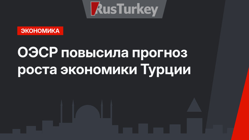 ОЭСР повысила прогноз роста экономики Турции