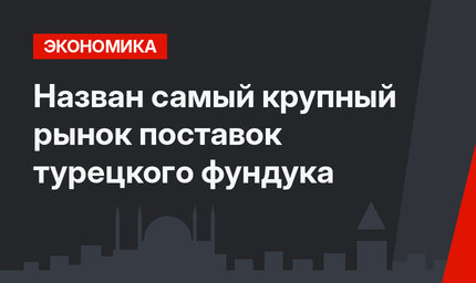 Назван самый крупный рынок поставок турецкого фундука