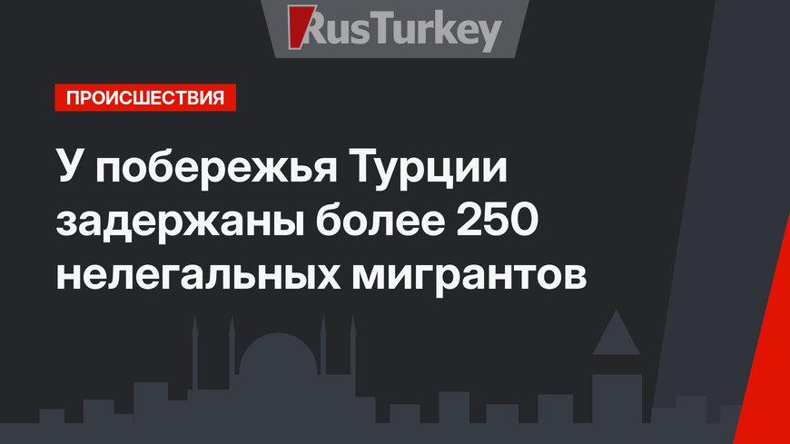 У побережья Турции задержаны более 250 нелегальных мигрантов
