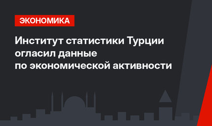Институт статистики Турции огласил данные по экономической активности