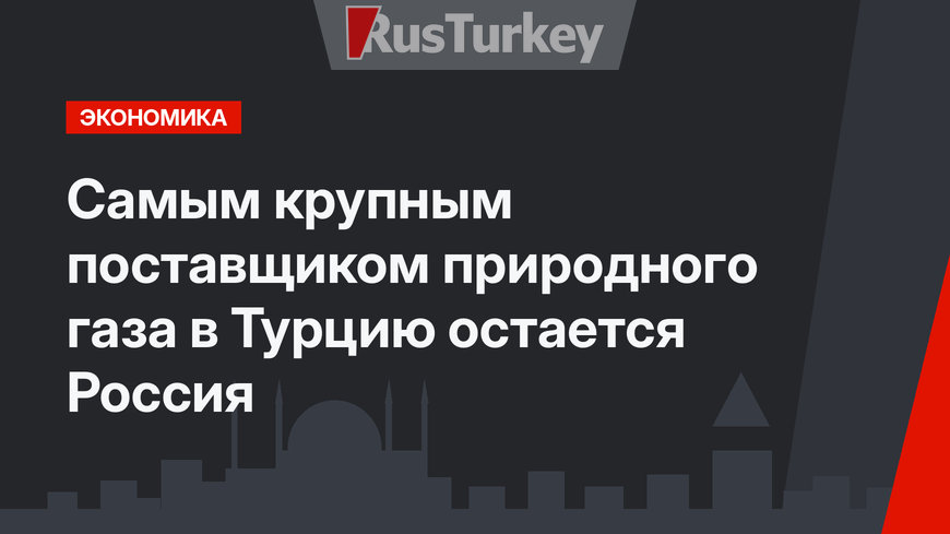 Самым крупным поставщиком природного газа в Турцию остается Россия