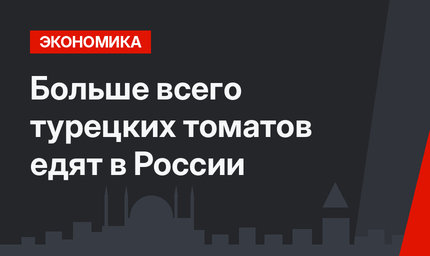 Больше всего турецких томатов едят в России