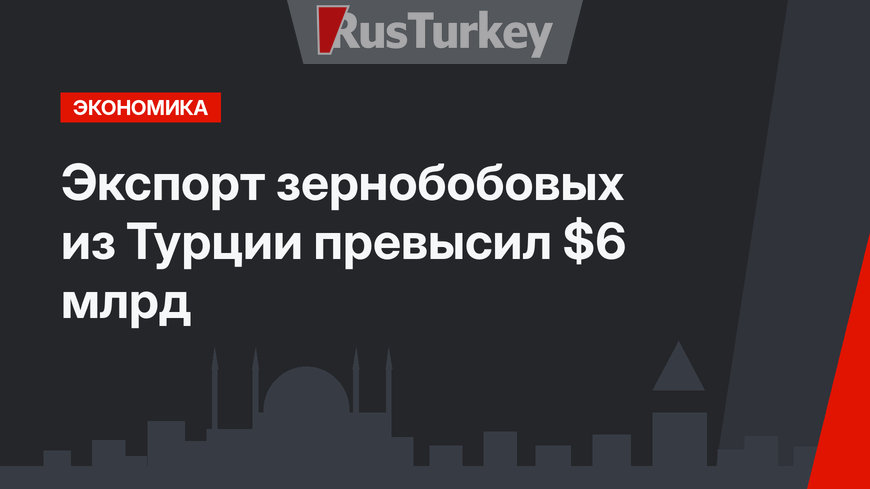 Экспорт зернобобовых из Турции превысил $6 млрд