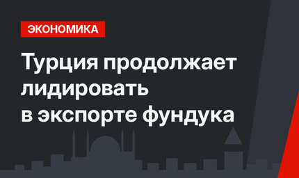 Турция продолжает лидировать в экспорте фундука 