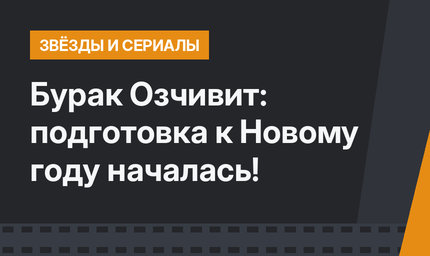 Бурак Озчивит: подготовка к Новому году началась!