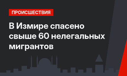 В Измире спасено свыше 60 нелегальных мигрантов