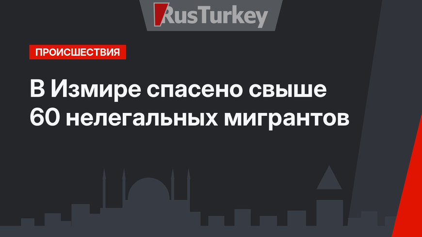 В Измире спасено свыше 60 нелегальных мигрантов