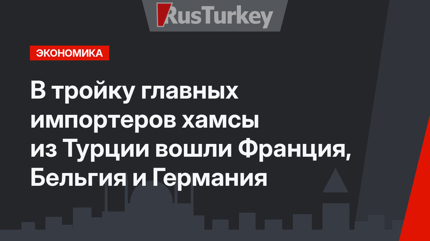 В тройку главных импортеров хамсы из Турции вошли Франция, Бельгия и Германия