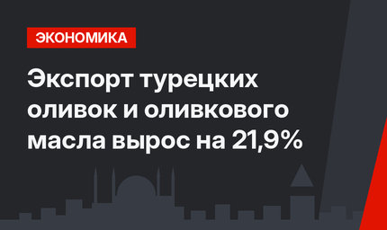Экспорт турецких оливок и оливкового масла вырос на 21,9%