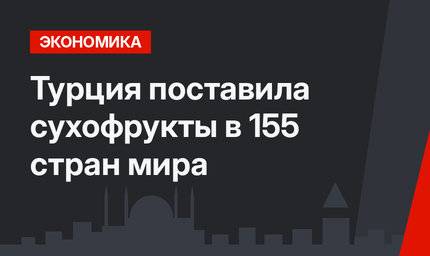 Турция поставила сухофрукты в 155 стран мира