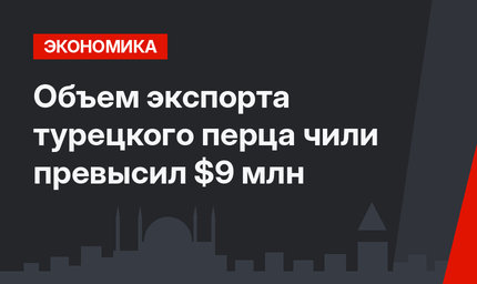 Объем экспорта турецкого перца чили превысил $9 млн