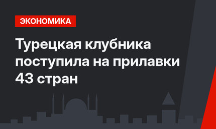 Турецкая клубника поступила на прилавки 43 стран