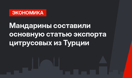 Мандарины составили основную статью экспорта цитрусовых из Турции