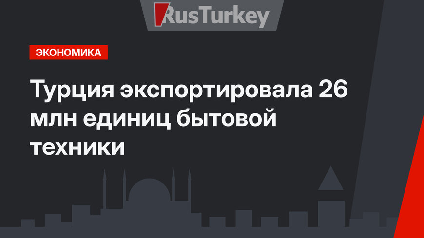 Турция экспортировала 26 млн единиц бытовой техники 