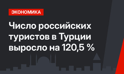Число российских туристов в Турции выросло на 120,5 %