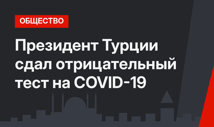 Президент Турции сдал отрицательный тест на COVID-19
