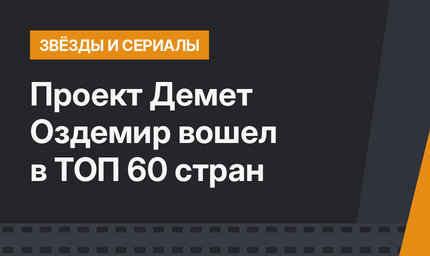 Проект Демет Оздемир вошел в ТОП 60 стран