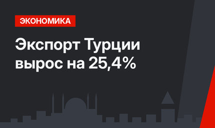 Экспорт Турции вырос на 25,4%
