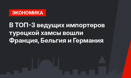 В ТОП-3 ведущих импортеров турецкой хамсы вошли Франция, Бельгия и Германия