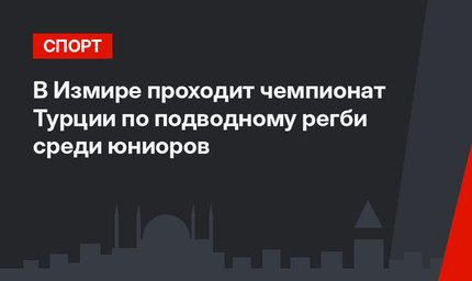 В Измире проходит чемпионат Турции по подводному регби среди юниоров