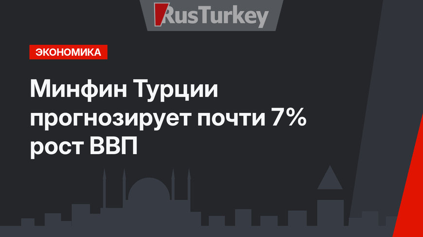 Минфин Турции прогнозирует почти 7% рост ВВП