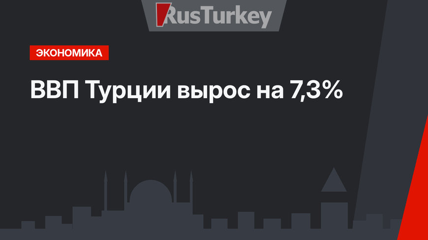 ВВП Турции вырос  на 7,3%