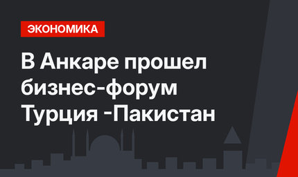В Анкаре прошел бизнес-форум Турция -Пакистан