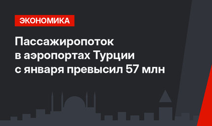 Пассажиропоток в аэропортах Турции с января превысил 57 млн