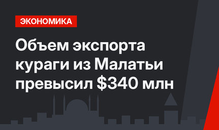 Объем экспорта кураги из Малатьи превысил $340 млн