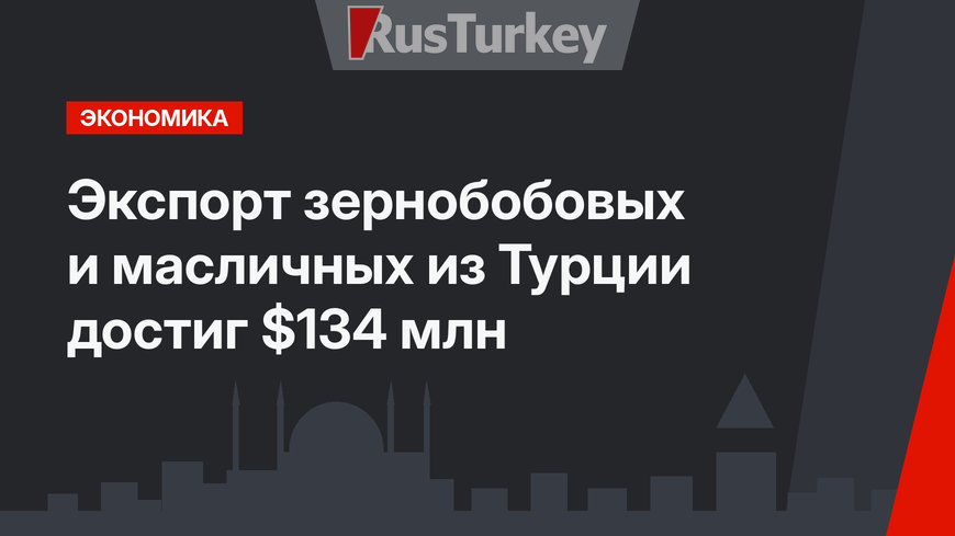 Экспорт зернобобовых и масличных из Турции достиг $134 млн