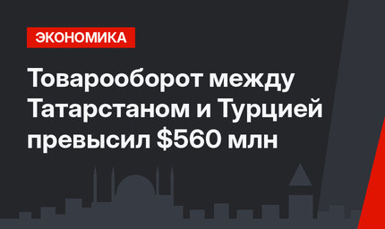 Товарооборот между Татарстаном и Турцией превысил $560 млн