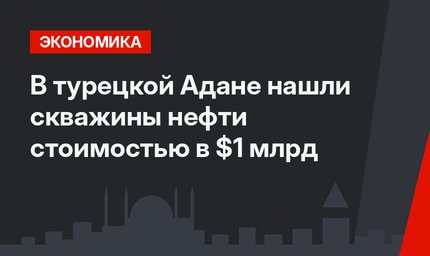 В турецкой Адане нашли скважины нефти стоимостью в $1 млрд
