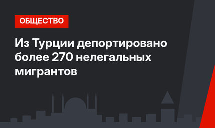 Из Турции депортировано более 270 нелегальных мигрантов 