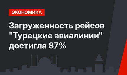 Загруженность рейсов "Турецкие авиалинии" достигла 87%