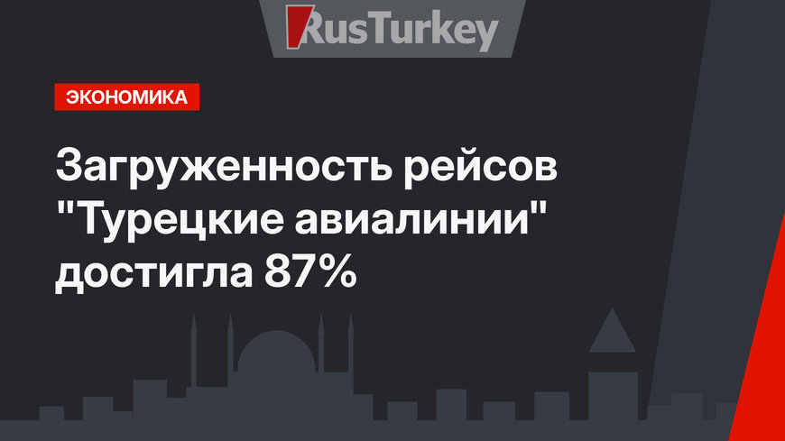 Загруженность рейсов "Турецкие авиалинии" достигла 87%