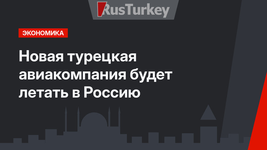 Новая турецкая авиакомпания будет летать в Россию