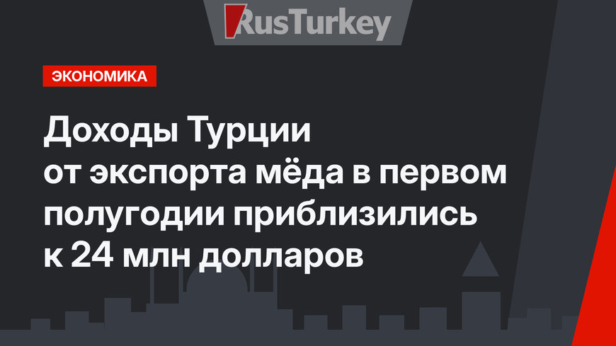 Доходы Турции от экспорта мёда в первом полугодии приблизились к 24 млн долларов