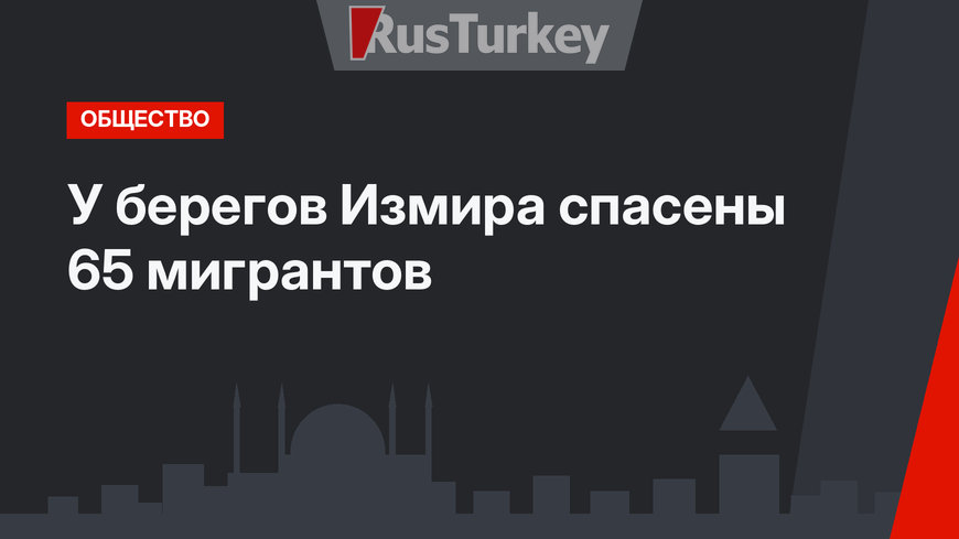 У берегов Измира спасены 65 мигрантов