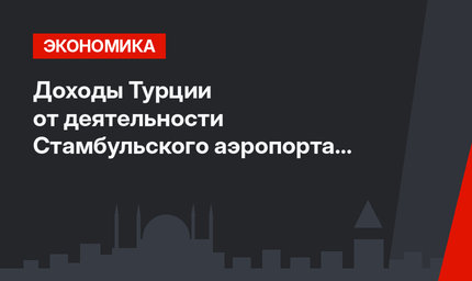 Доходы Турции от деятельности Стамбульского аэропорта достигли 117 млрд евро