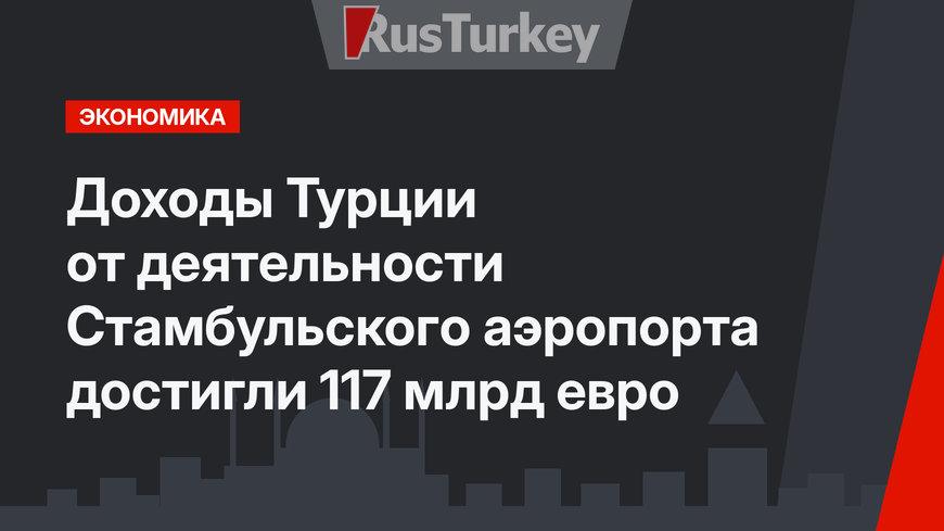 Доходы Турции от деятельности Стамбульского аэропорта достигли 117 млрд евро