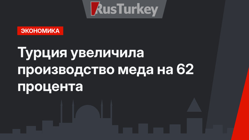 Турция увеличила производство меда на 62 процента