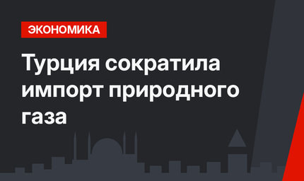 Турция сократила импорт природного газа