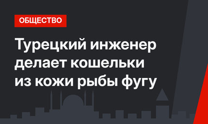 Турецкий инженер делает кошельки из кожи рыбы фугу